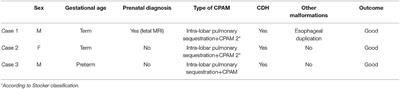 Non-casual Association Between Congenital Pulmonary Airway Malformations/Primary Lung Hypoplasia and Congenital Diaphragmatic Hernia (CDH)